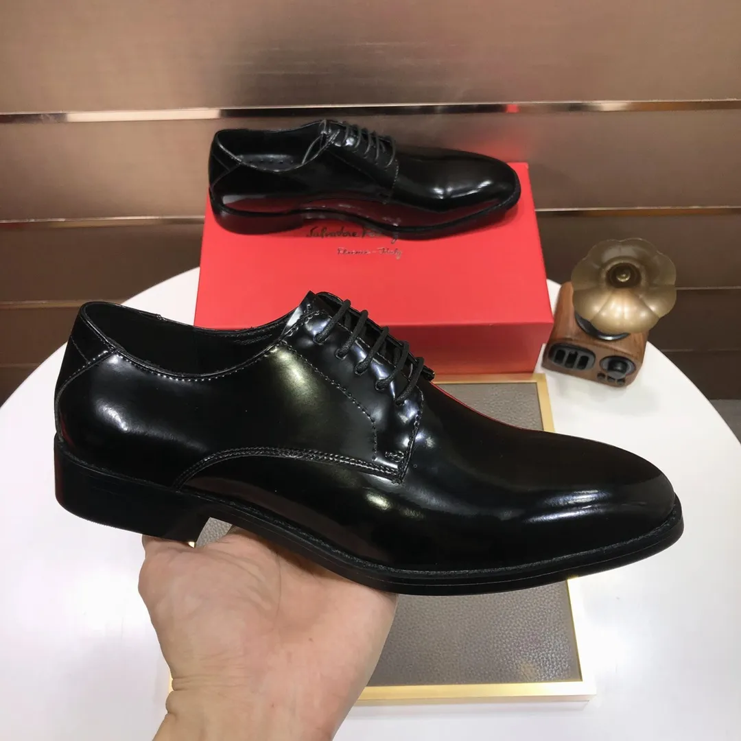 Men's shoes💰480💰[Ferragamo/Ferragamo] The latest model in the counter. Original imported high-quality cowhide with open sides + imported sheepskin lining + original luxury metal buckle + original combination outsole. Comparison without pressure. 38--45 (45 is custom-made and cannot be returned or exchanged)